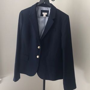 J. Crew navy schoolboy blazer